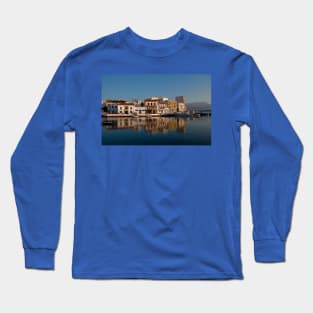 Greece. Grete. Agios Nikolaos. Harbor. Long Sleeve T-Shirt